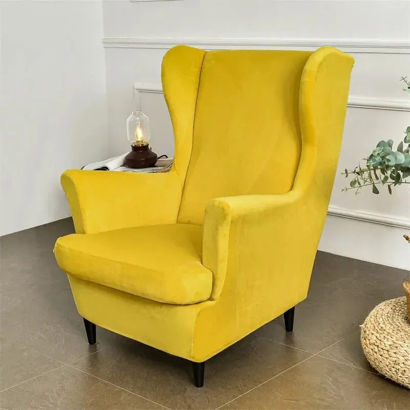 Housse Fauteuil à oreilles velours SOLVIA Housse de France
