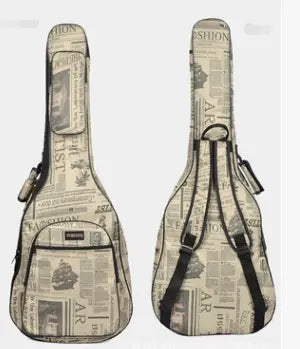 Housse Guitare Oxford Résistante GUILIO Newspaper map-40 41