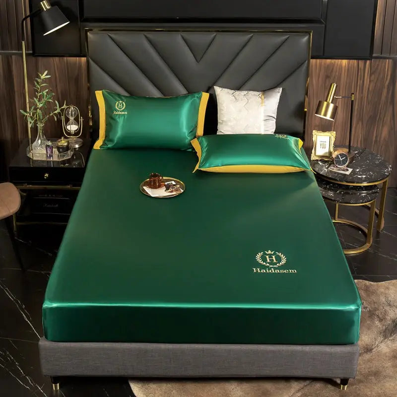 Housse Matelas Bambou Embroidery NOVILO Green-1.8M