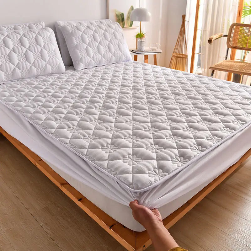 Housse Matelas Brushed LUMBRA Pure white-E