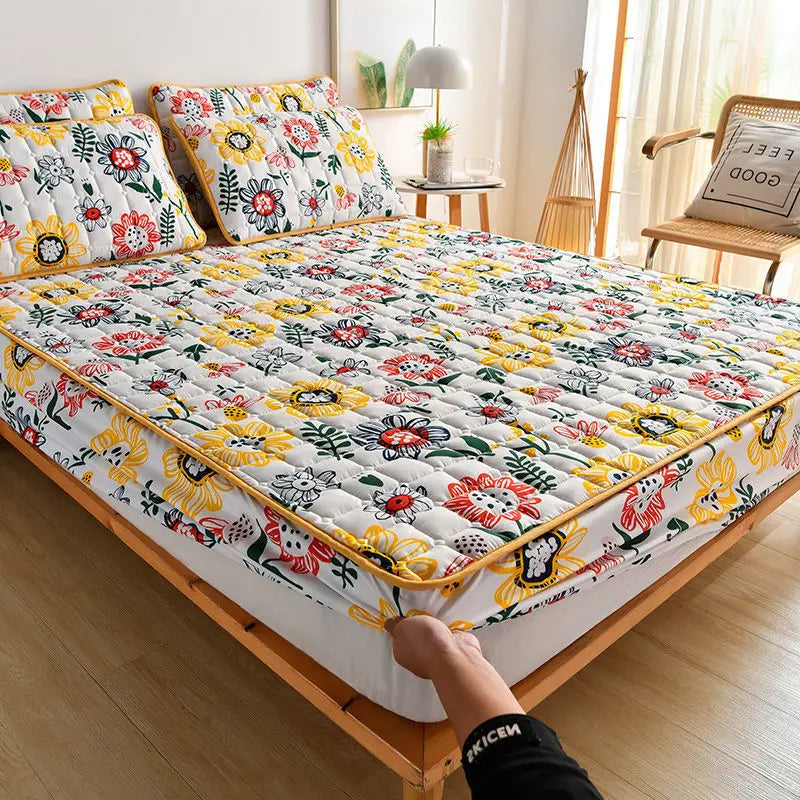 Housse Matelas Brushed LUMBRA Sun flower-A