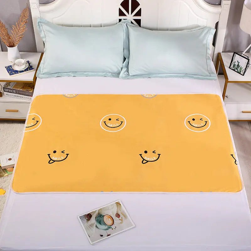 Housse Matelas Coton Écologique KIDOVO Cute smiling face-150X200