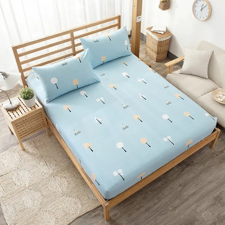 Housse Matelas Coton PURENA Blue-150x200