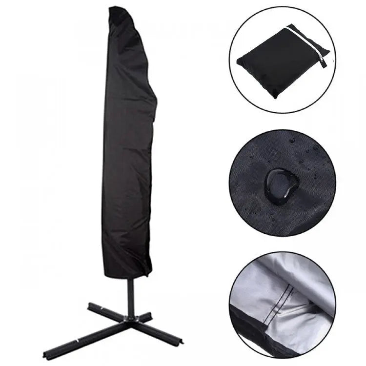 Housse Parasol Déporté Classique **SOLARO** Black banana-265cm