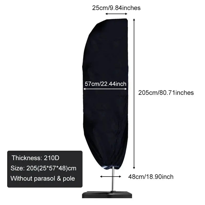 Housse Parasol Déporté Imperméable OXANO Housse de France