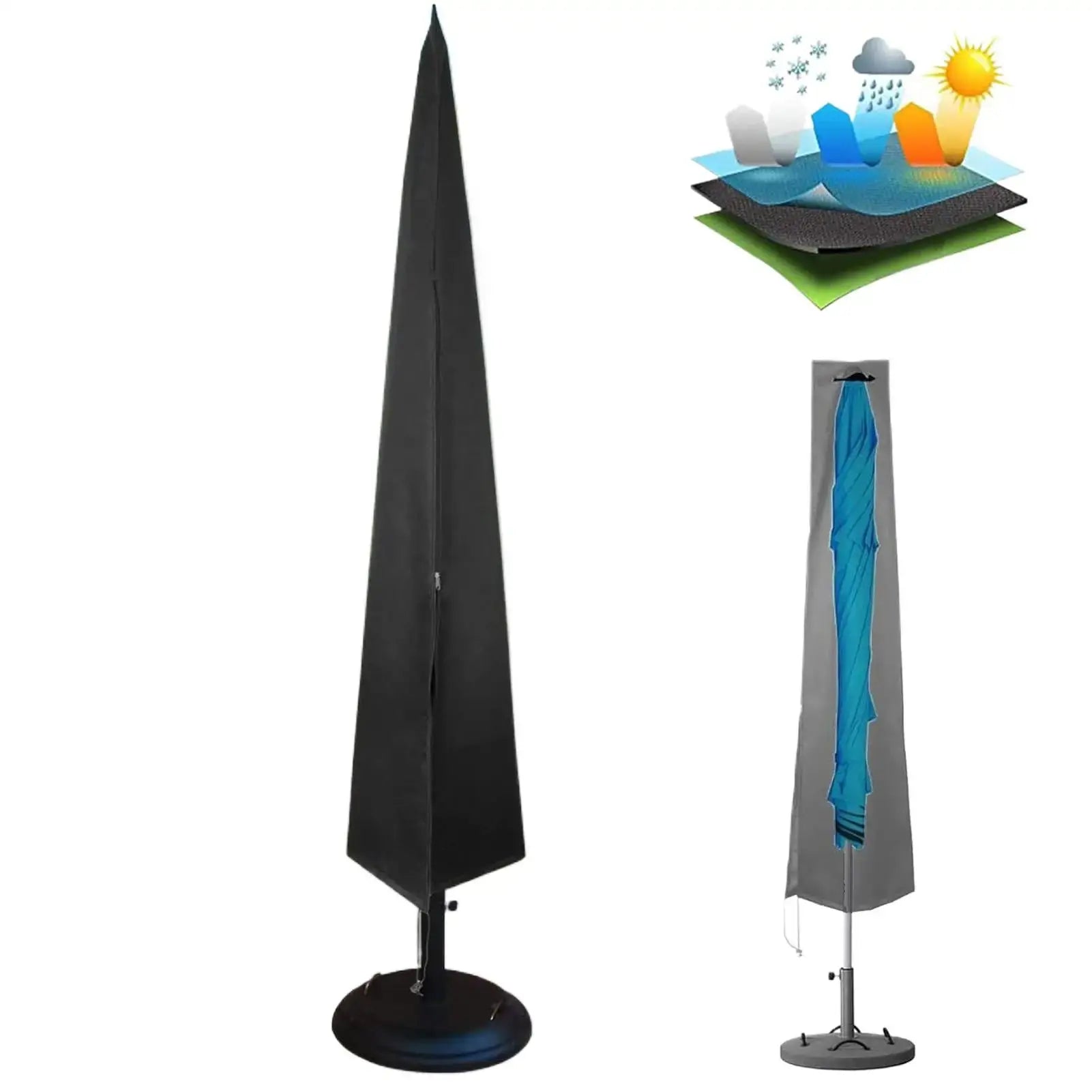 Housse Parasol Déporté Imperméable ZIPLA Housse de France