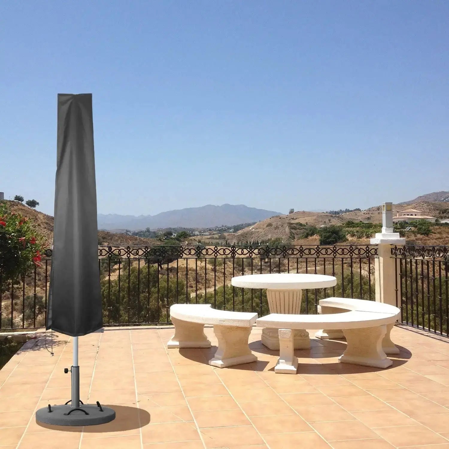 Housse Parasol Imperméable Noir **PARAPLUV** Housse de France