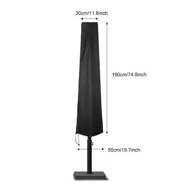 Housse Parasol Imperméable Noir **PARAPLUV** Housse de France