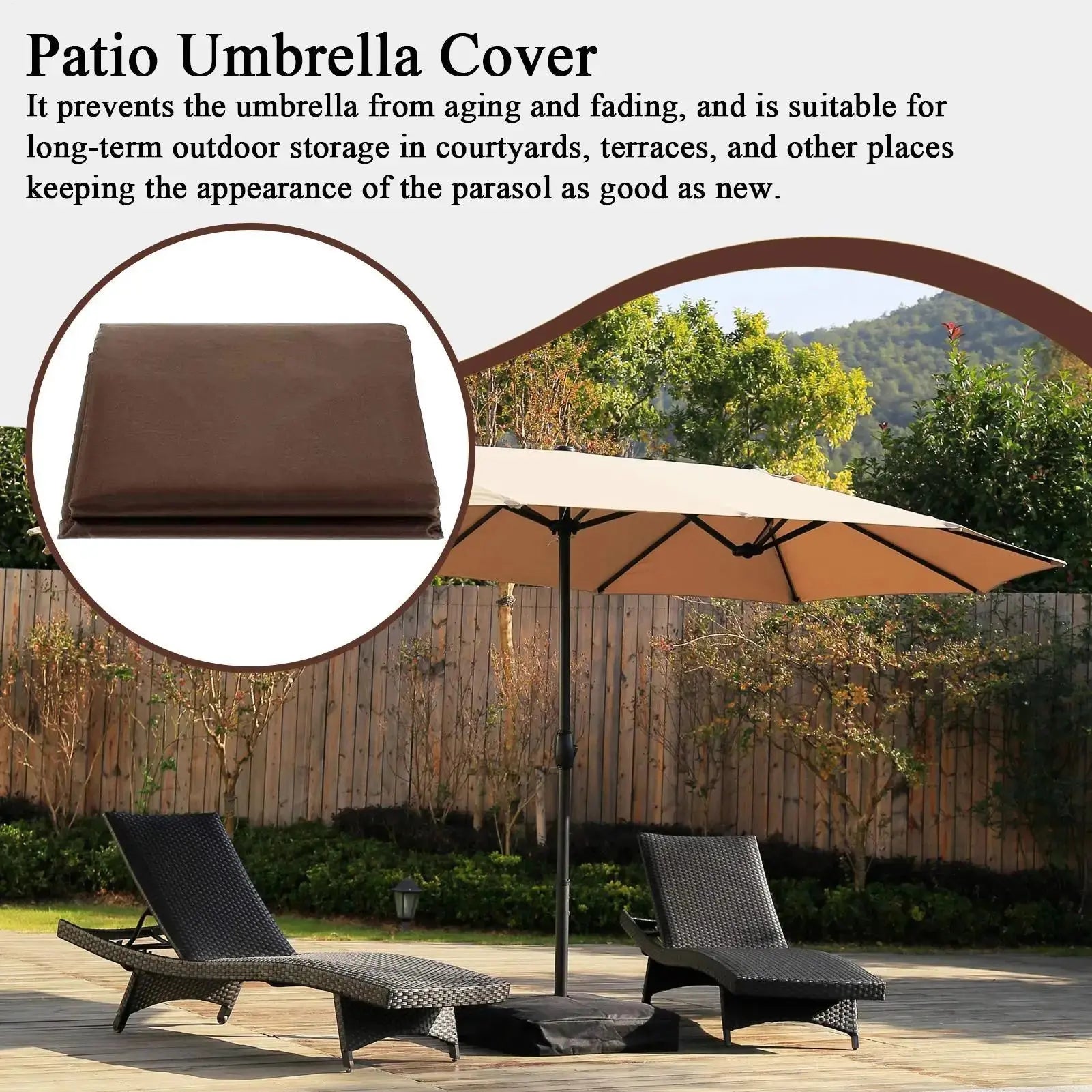 Housse Parasol Imperméable OXBRI Housse de France