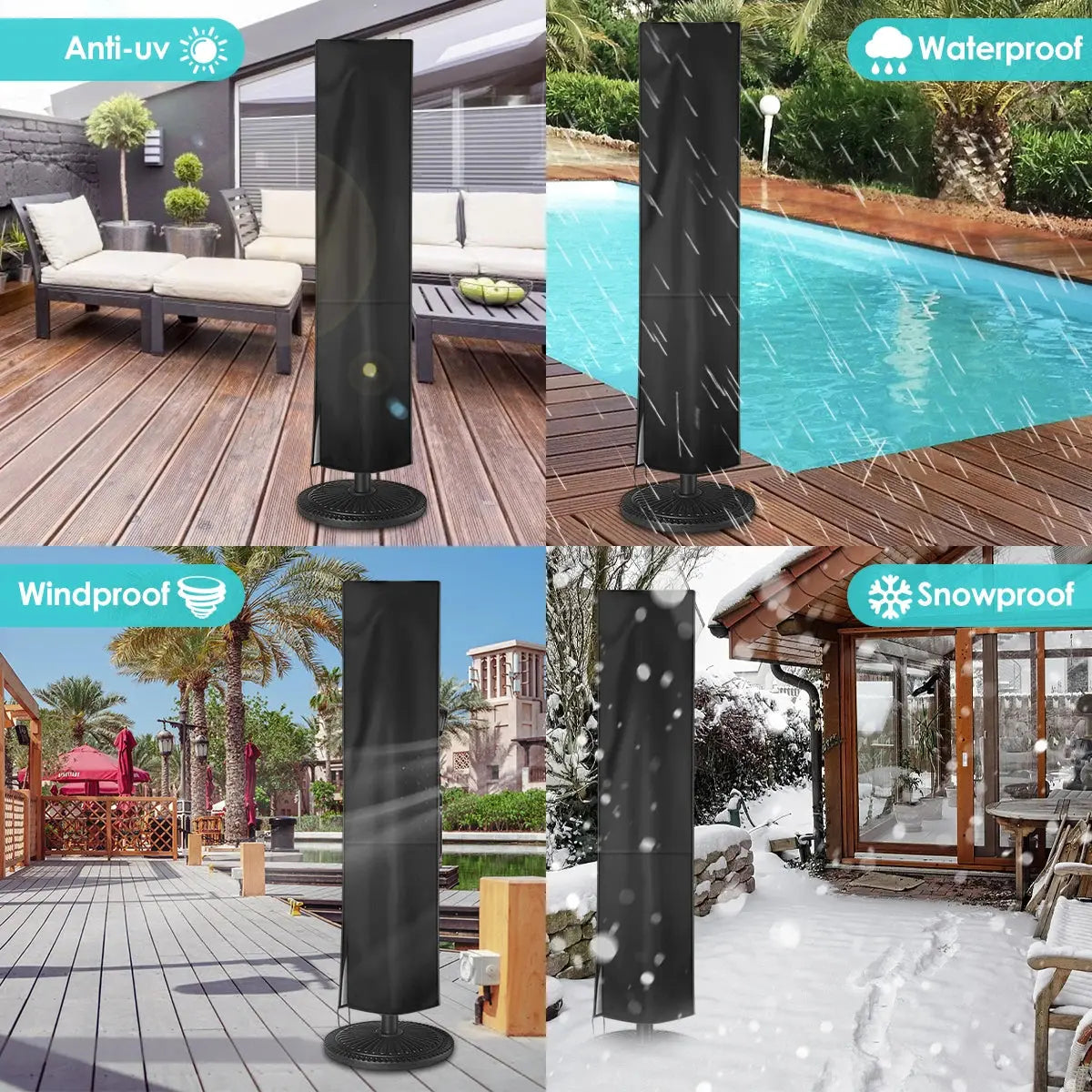 Housse Parasol Imperméable Oxford ELVIRA Housse de France