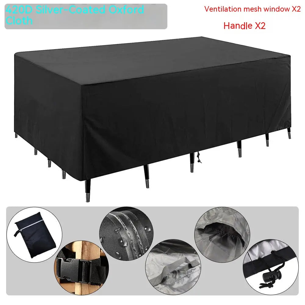 Housse Pour Table Jardin Imperméable OXELIA Style A-242x162x100cm