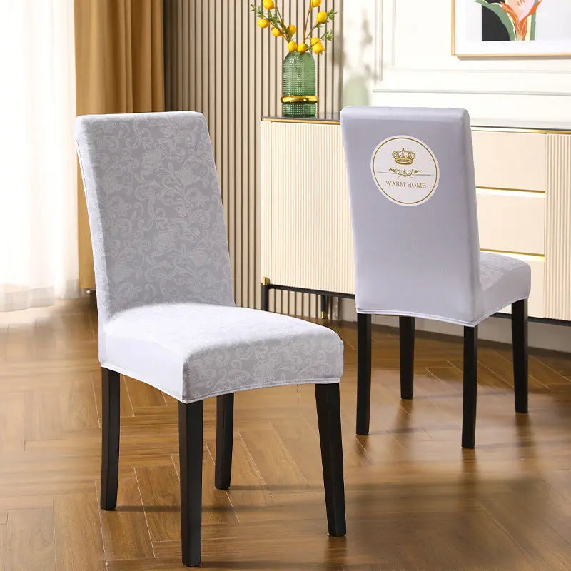 Housse Protection Chaise Brodée ZENITH Flowers Bloom Full Of Gray-1 Pack
