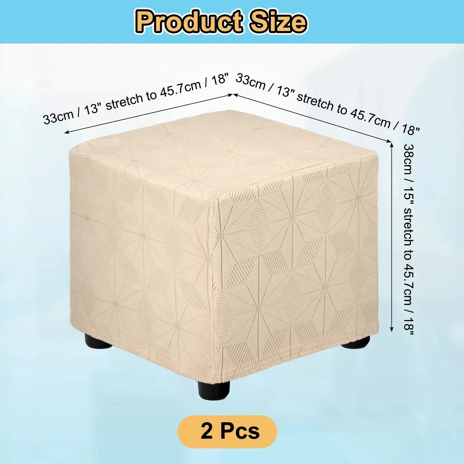 Housse Repose-Pied Extensible JACQUO Housse de France
