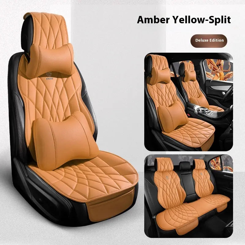 Housse Siège Auto Luxe AXIEL Yellow Deluxe Edition Spli-Five seater universal