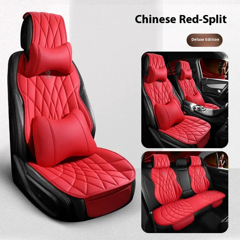 Housse Siège Auto Luxe AXIEL Red luxury split-Five seater universal