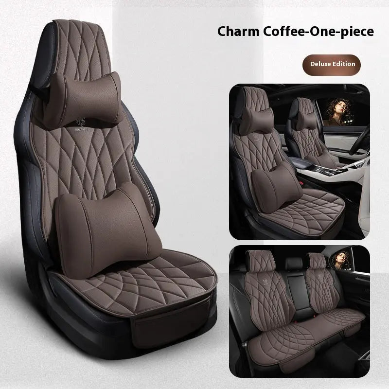 Housse Siège Auto Luxe AXIEL Coffee luxury conjoined-Five seater universal