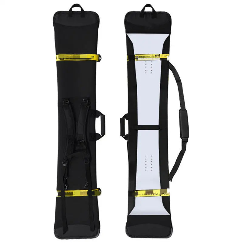 Housse Snowboard Moderne SKIMBO Engraved smooth black yellow-140x30cm