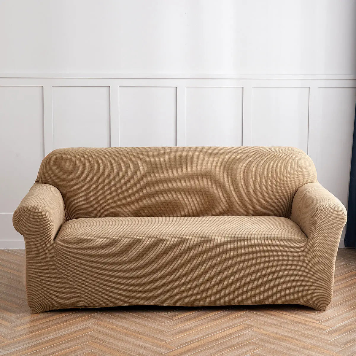 Housse Soderhamn Velours Extensible CORVELIA Khaki-145To180CM
