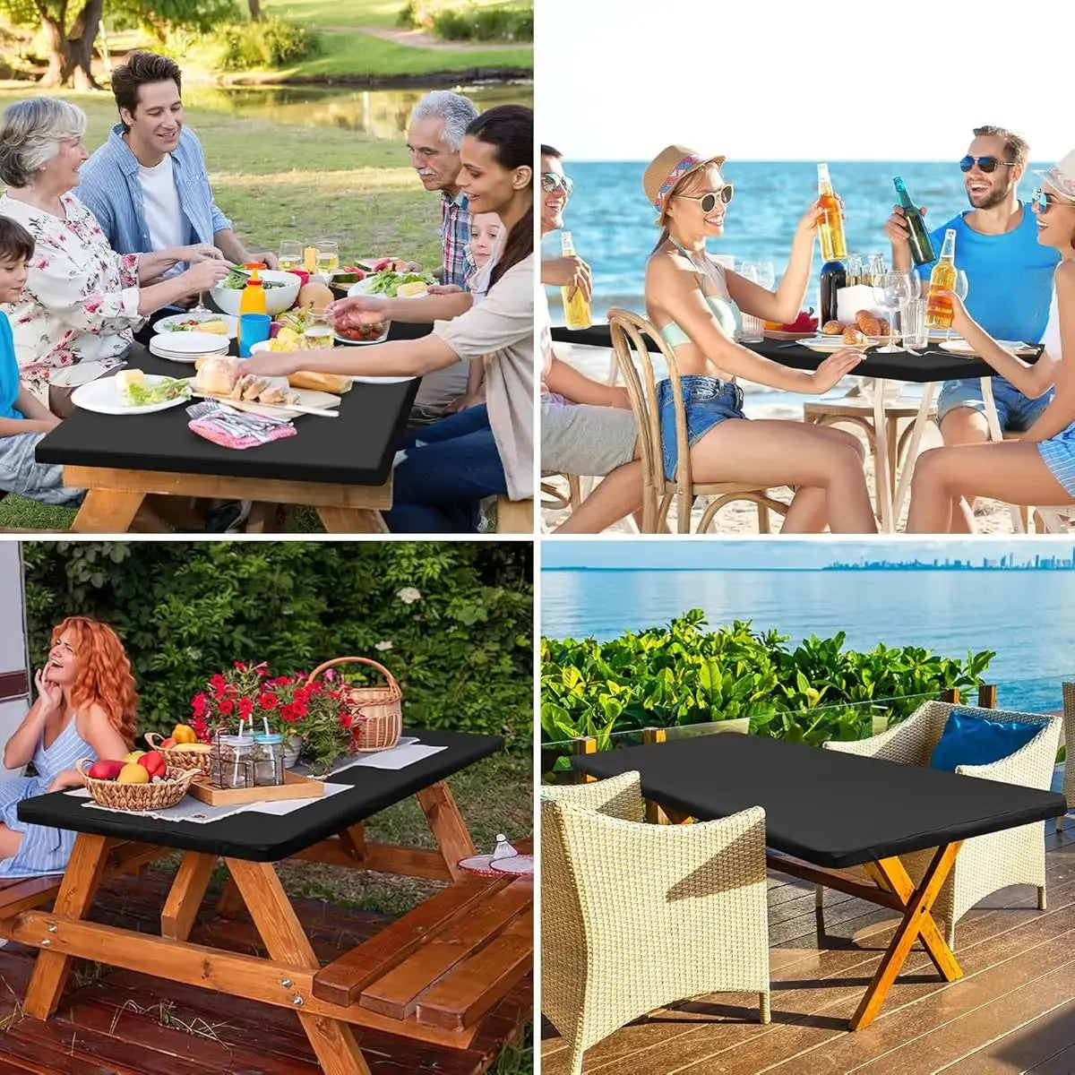 Housse Table Jardin Imperméable RÚVAN Housse de France