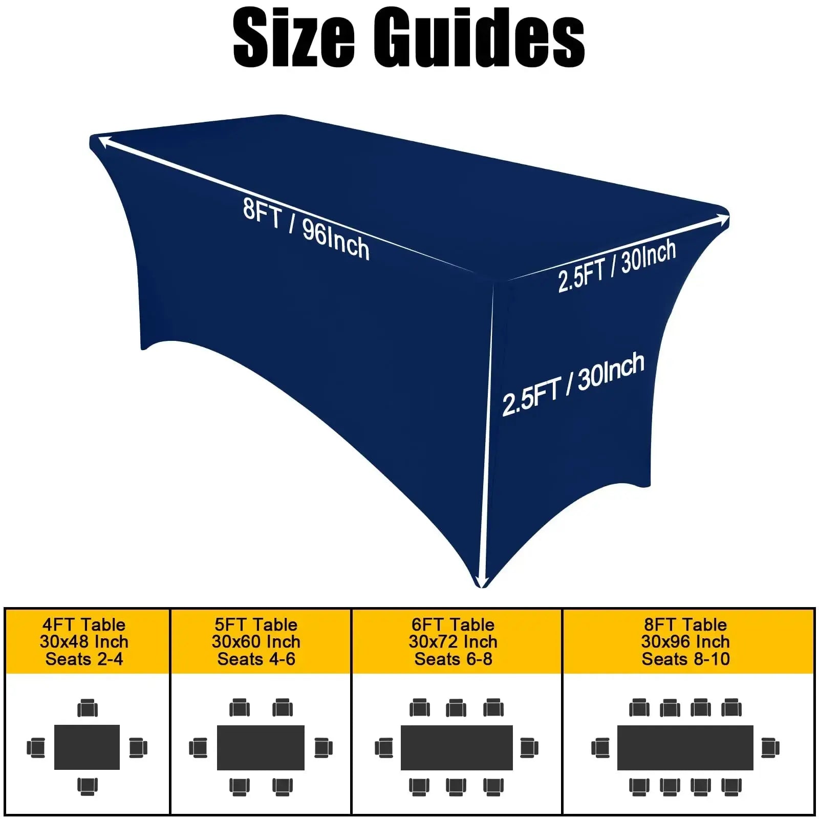 Housse Table Mange Debout Extensible OLIVIA Housse de France