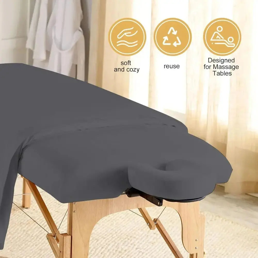 Housse Pour Table De Massage Avec Ouverture Pour La Tête - Esthétique, Spa, Soins - Neuf Générique