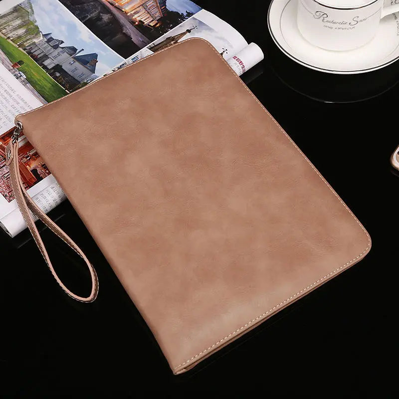 Housse Tablette Cuir Anglais SOMIRO Apricot-IPad 3