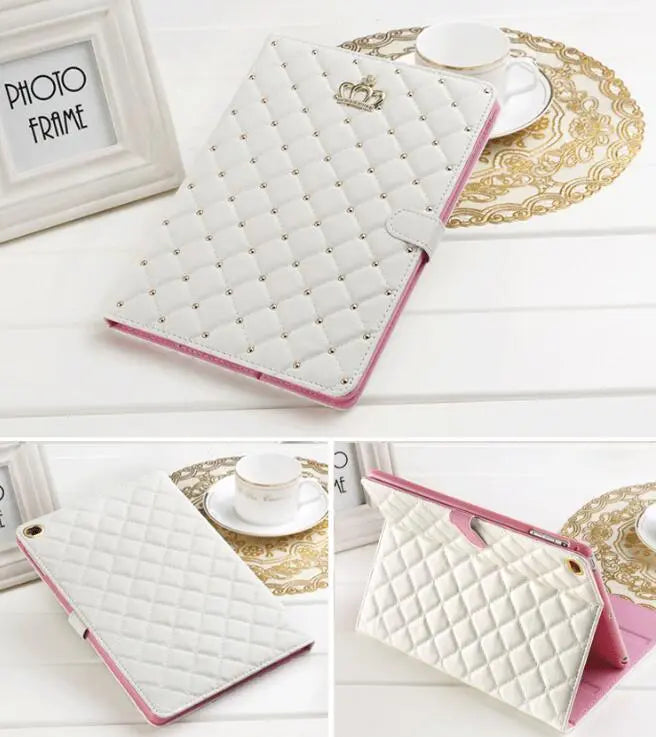 Housse Tablette Cuir Durable CASSIO White-Mini123