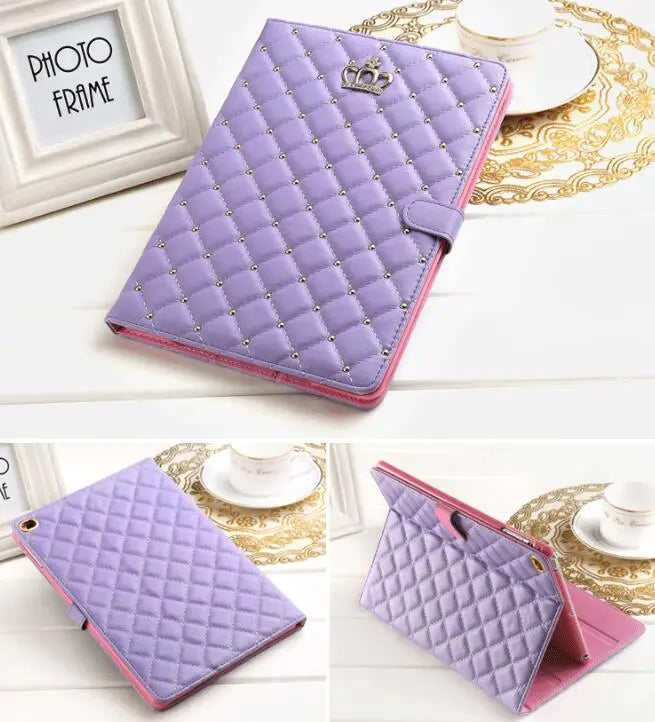 Housse Tablette Cuir Résistant FYLAN Purple-Mini4 5