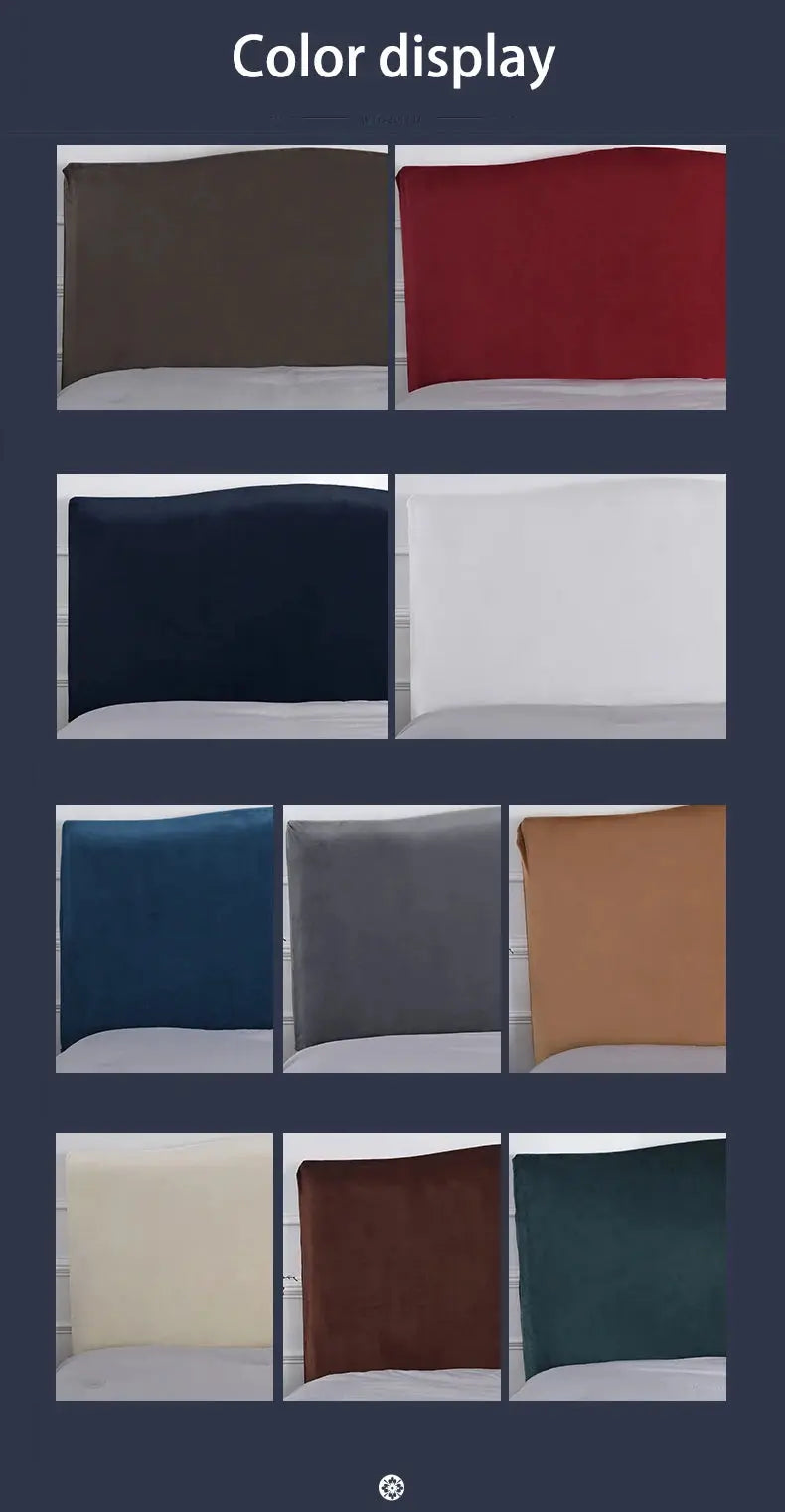 Housse Tête de Lit Velours Élastique VELUNA Housse de France