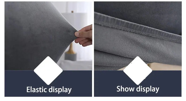 Housse Tête de Lit Velours Élastique VELUNA Housse de France