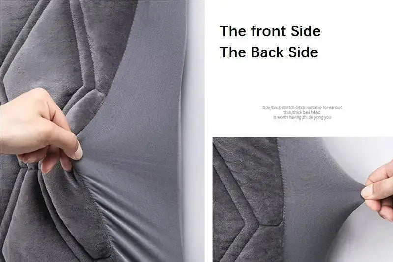 Housse Tête de Lit Velours Épais VELITA Housse de France