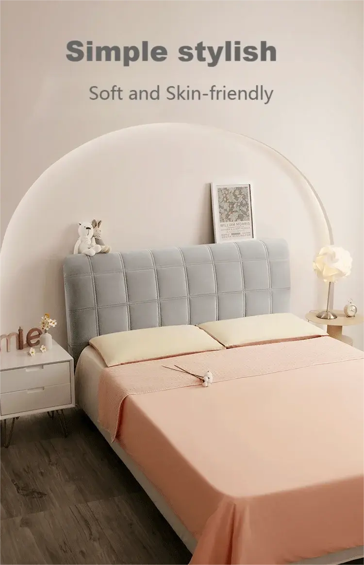 Housse Tête de Lit Velours Plaid QUORIN Housse de France