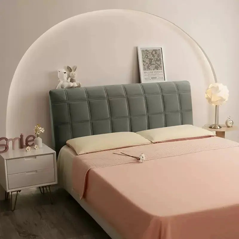 Housse Tête de Lit Velours Plaid QUORIN Housse de France