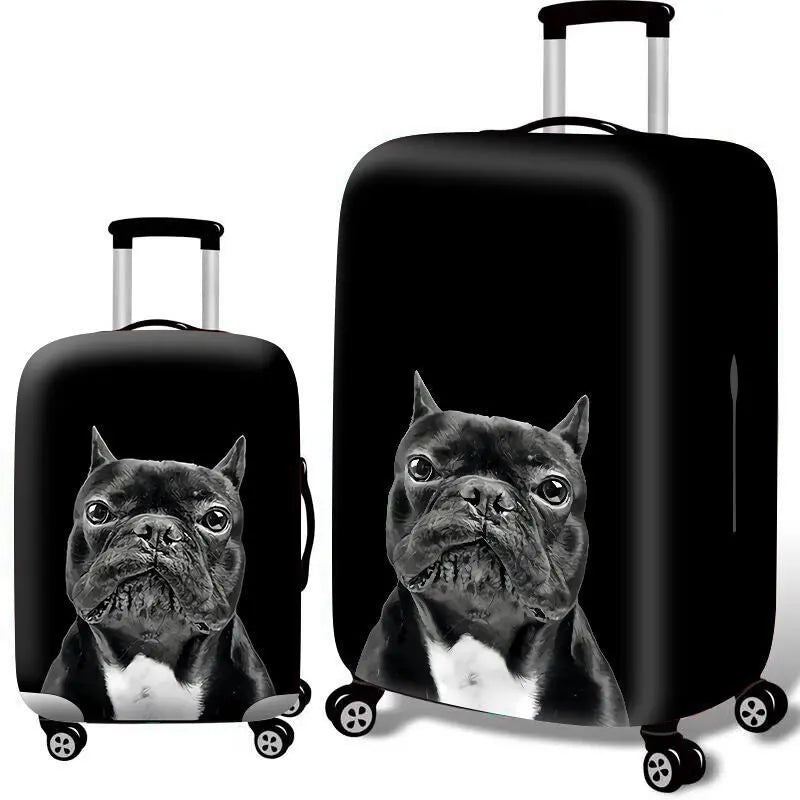 Housse Valise Polyester Résistante CATRUX Black Background Dog-XL