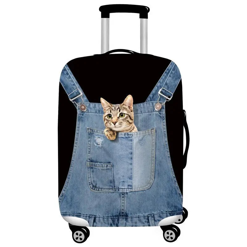 Housse Valise Résistante POLYCAT Suspender Pants Cute Cat-S