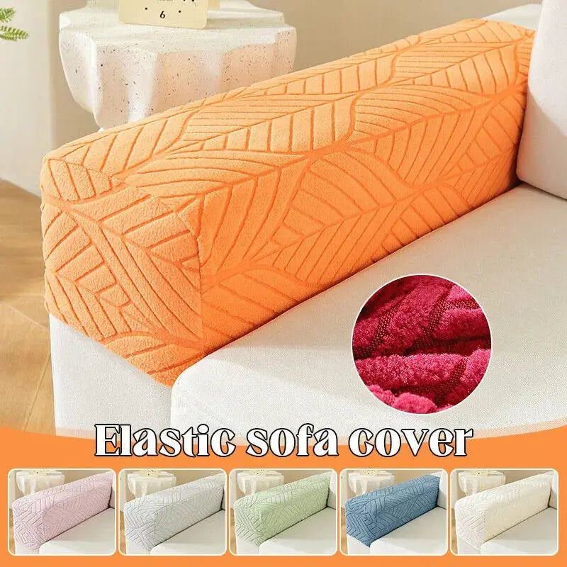 ZEACCT 2 Pièces Housses De Protection Accoudoirs Canapé Élastiques - Gris Avec 10 Clous De Fixation