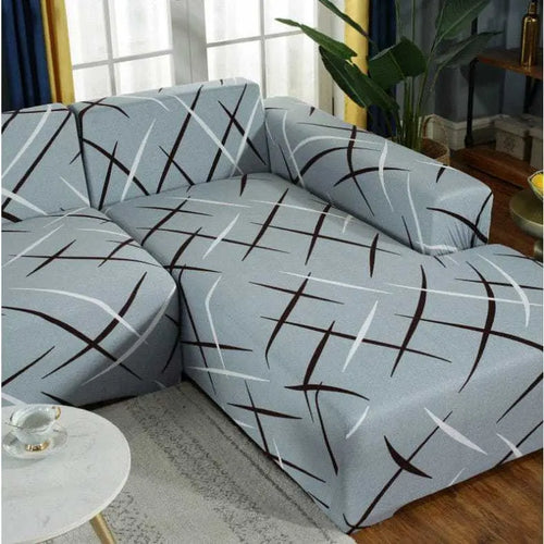 Housse canapé d'angle DISCARDO | Protection contre tâches et griffures