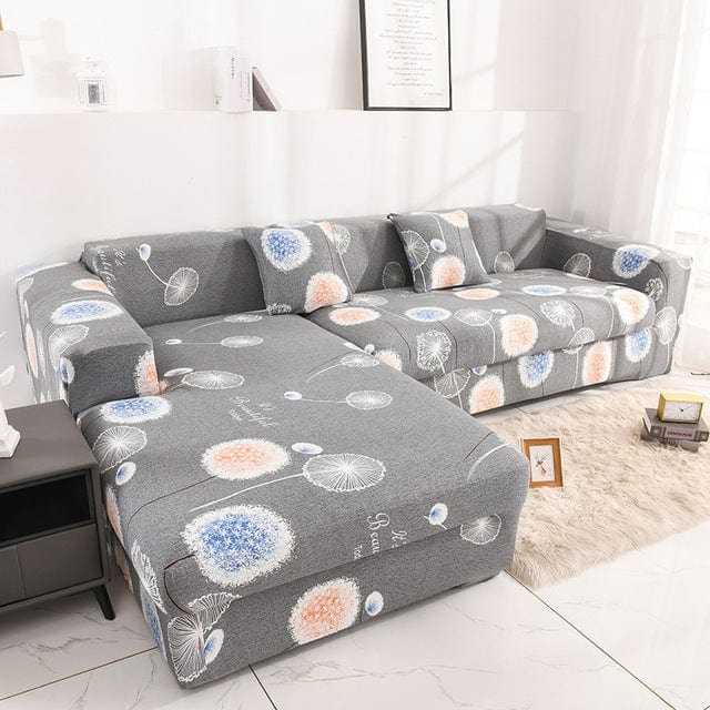 Housse canapé d'angle ou en forme L BOPADK Housse De France