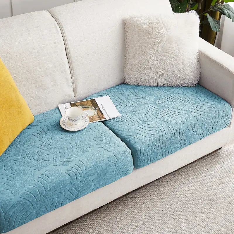 Housse Assise Canapé Extensible BRIVINE Sea blue-Plus XL