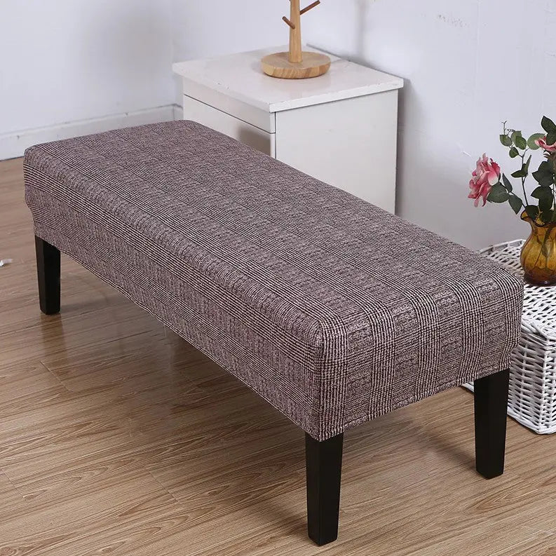 Housse de Banquette Élastique HEXO Fashion Coffee-205 × 45 × 30cm