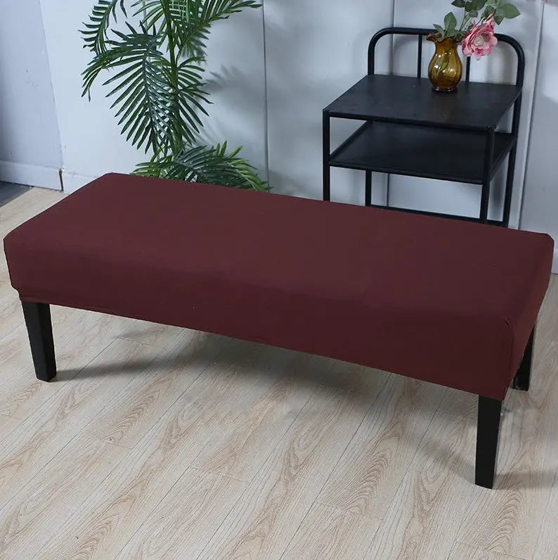 Housse de Banquette Élastique HEXO Coffee-125 × 4 × 30cm
