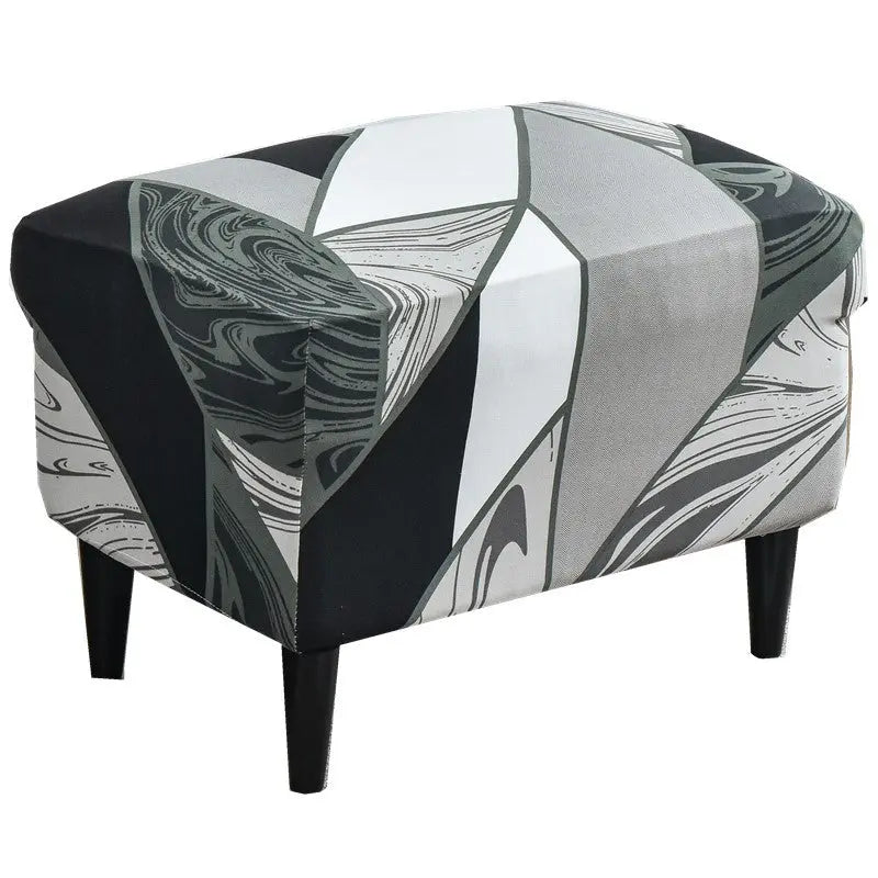 Housse de Banquette Elastique POLYFERO Black white geometry