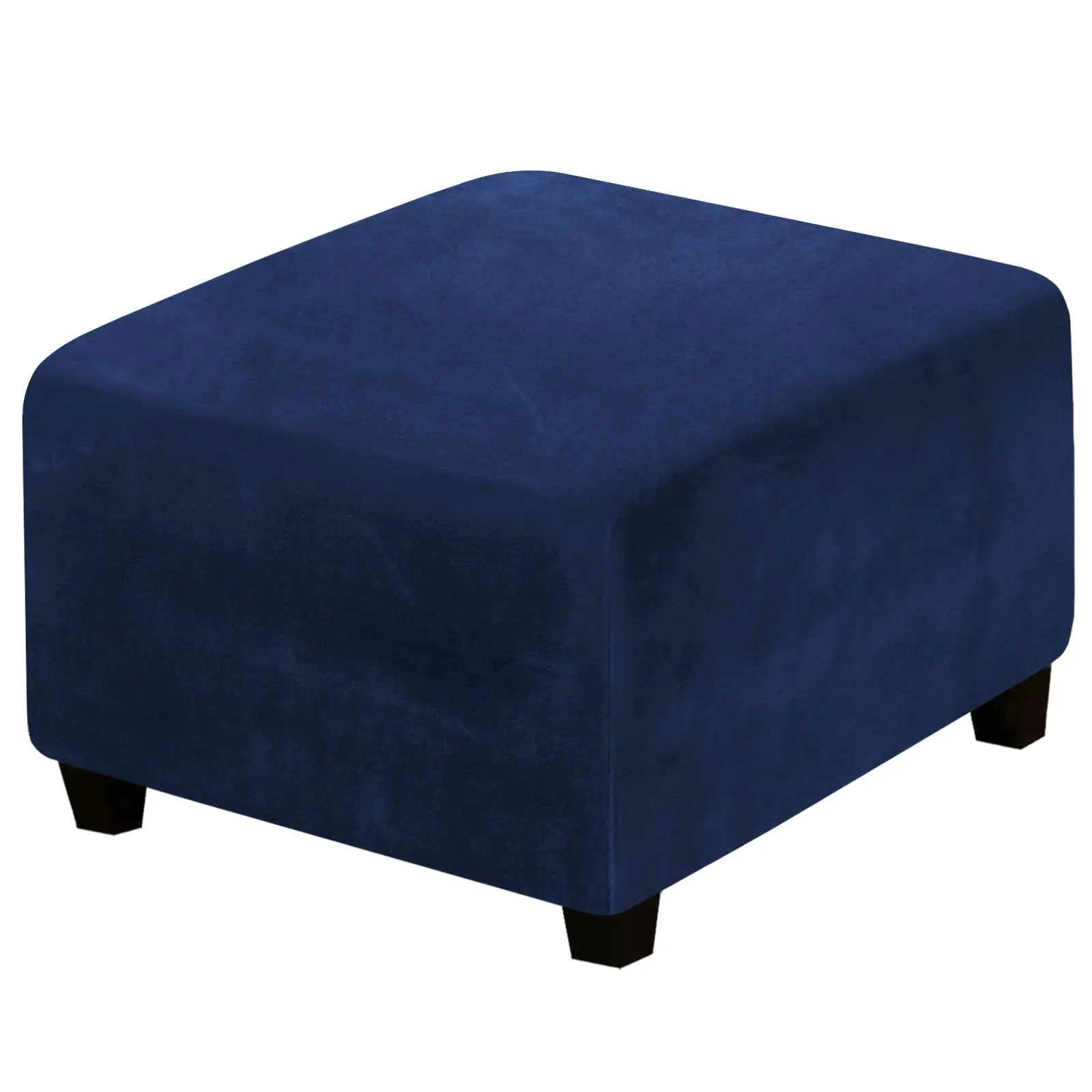 Housse de Banquette Velours AZUR Navy Blue-Sofa Cover