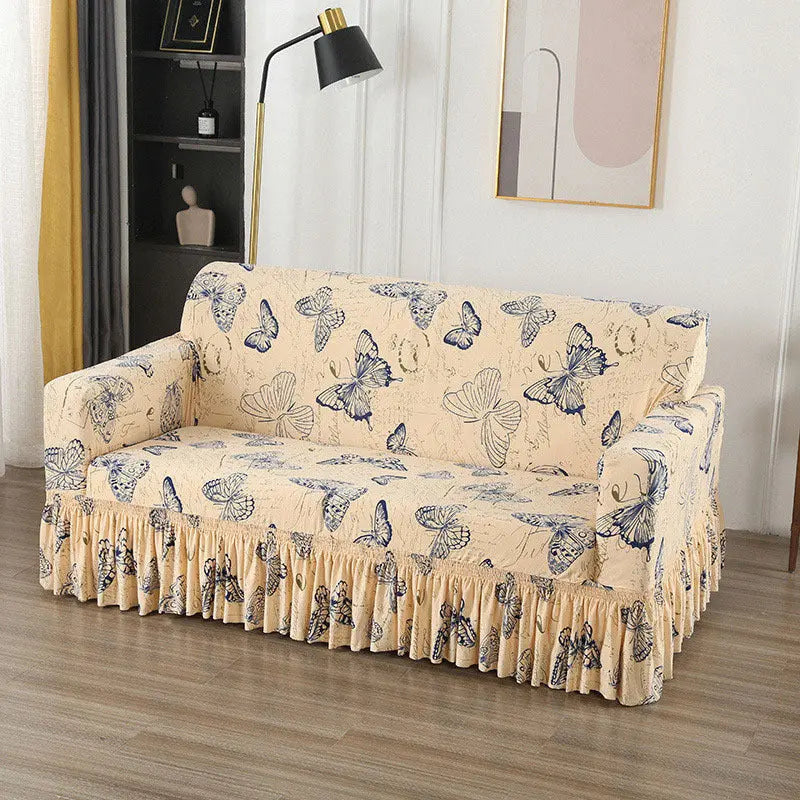 Housse de Canapé Universelle QUOVA Colorful Butterfly-Double Size 145 185cm