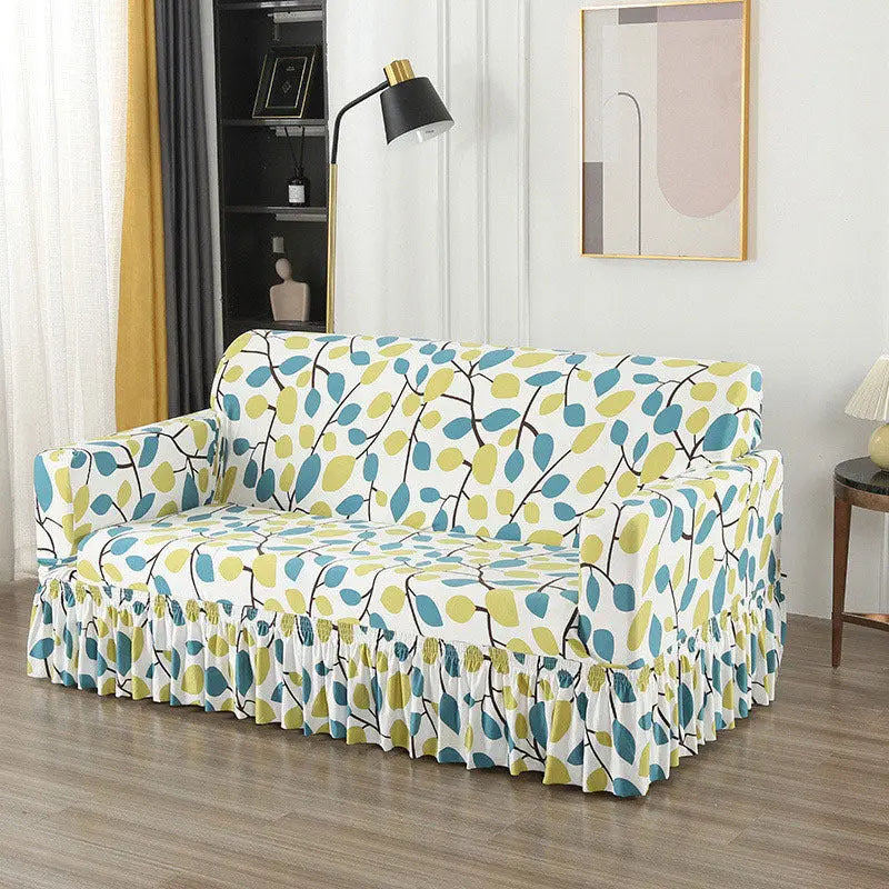 Housse de Canapé Universelle QUOVA Green Leaf-Four Size 235 300cm