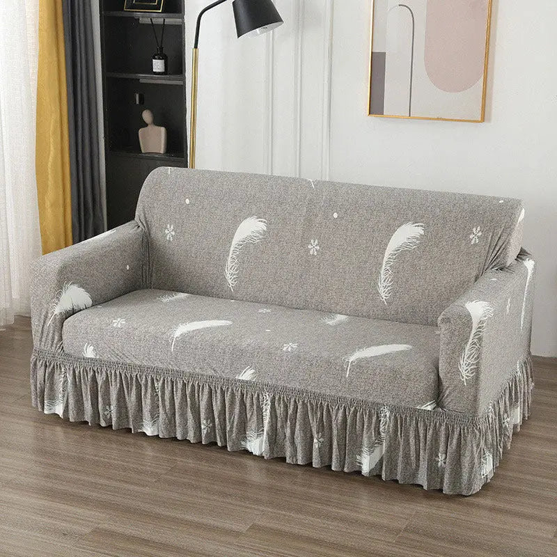 Housse de Canapé Universelle QUOVA Snowflake Feather-Single Size 90 140cm
