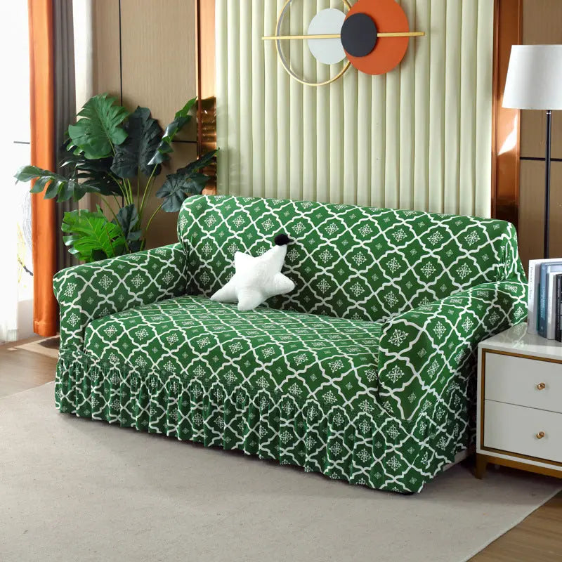 Housse de Canapé Universelle QUOVA British Green-Single Size 90 140cm