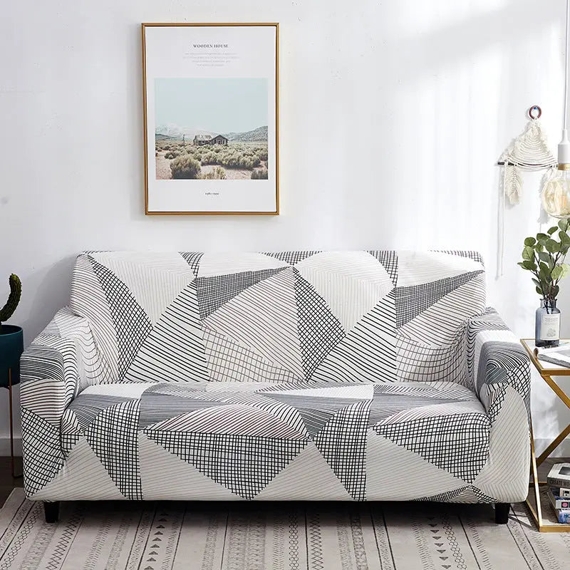Housse de Canapé Élastique ZELDO Mocha-145to185 Double