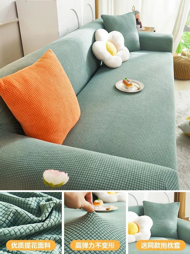 Housse de Canapé Extensible CraftedEN Grass Green-L Three