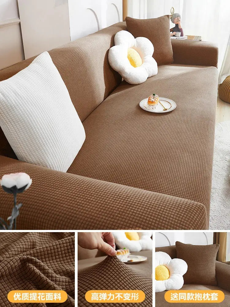 Housse de Canapé Extensible CraftedEN Coffee Color-XL 4 Person